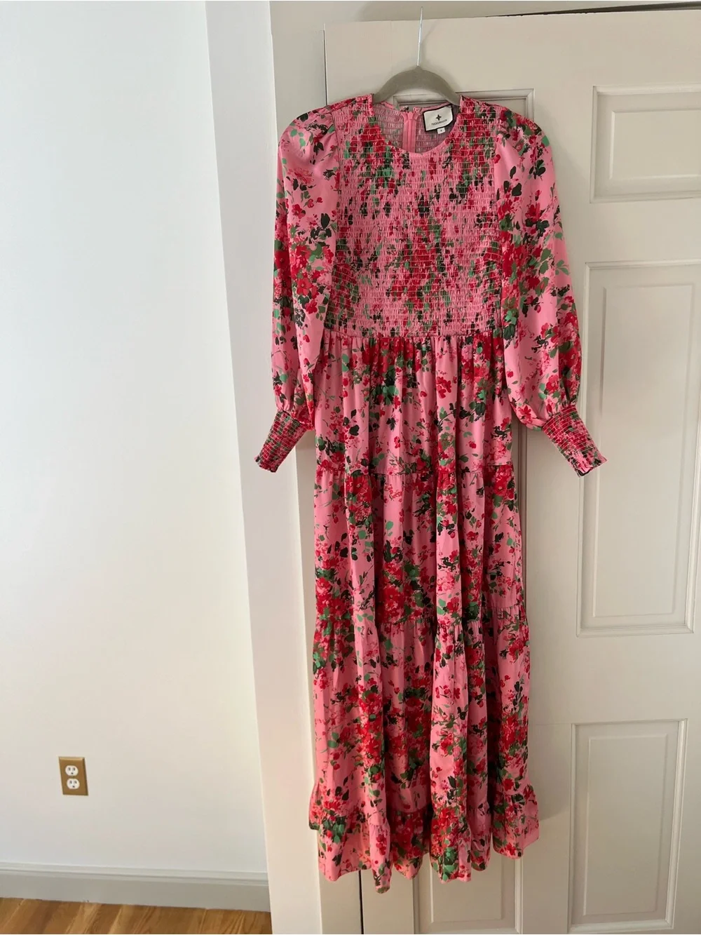 Tuckernuck Pink Peony Meadows Libby Long Sleeve Maxi Dress - Picture 2 of 5